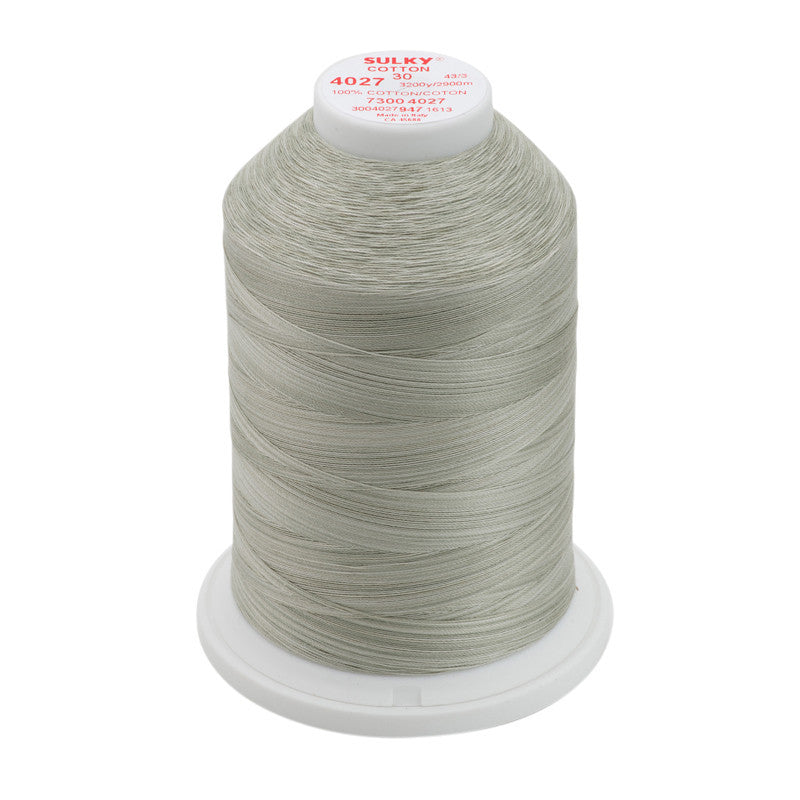 Sulky 30 Wt. Cotton Blendables Thread - Silver Slate - 3,200 yd. Jumbo Cone