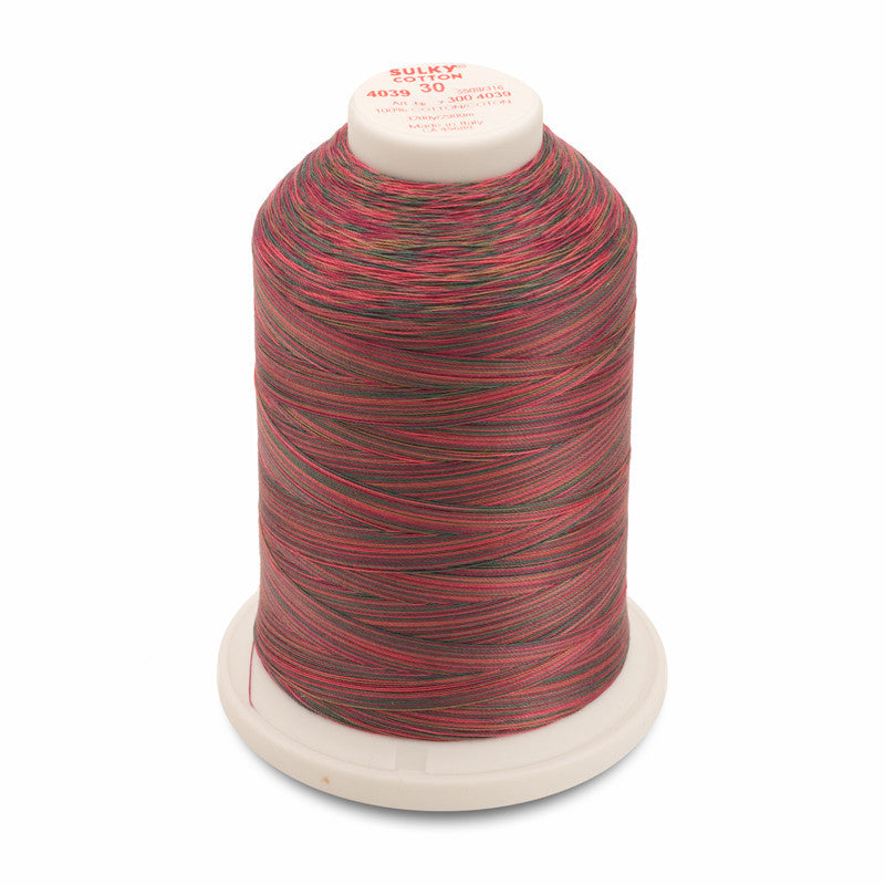 Sulky 30 Wt. Cotton Blendables Thread - Winter Holidays - 3,200 yd. Jumbo Cone