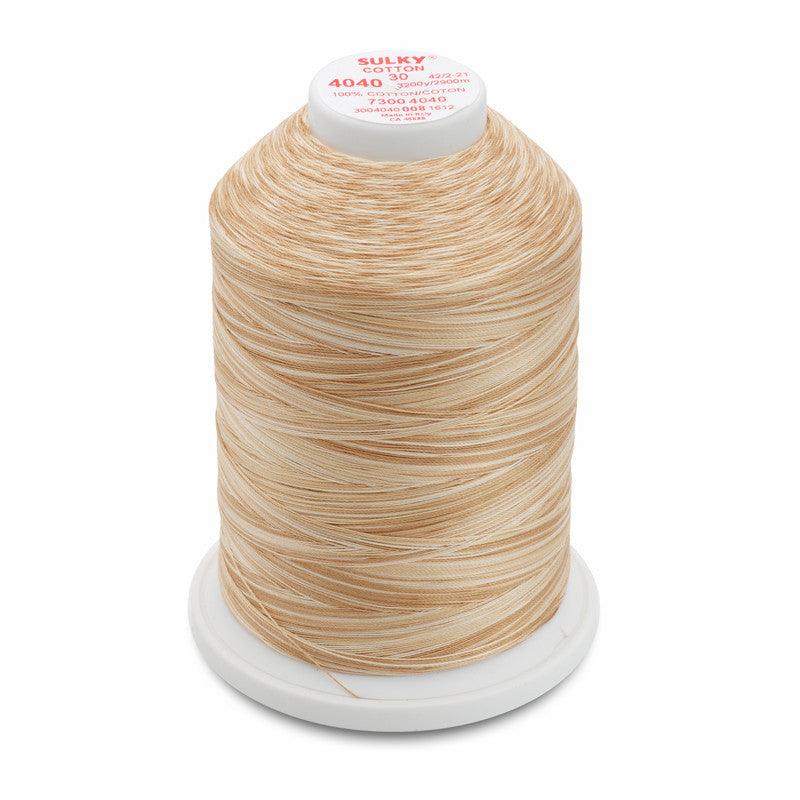 Sulky 30 Wt. Cotton Blendables Thread - Biscuit - 3,200 yd. Jumbo Cone