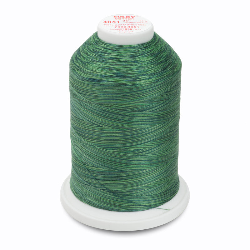 Sulky 30 Wt. Cotton Blendables Thread - Forever Green - 3,200 yd. Jumbo Cone