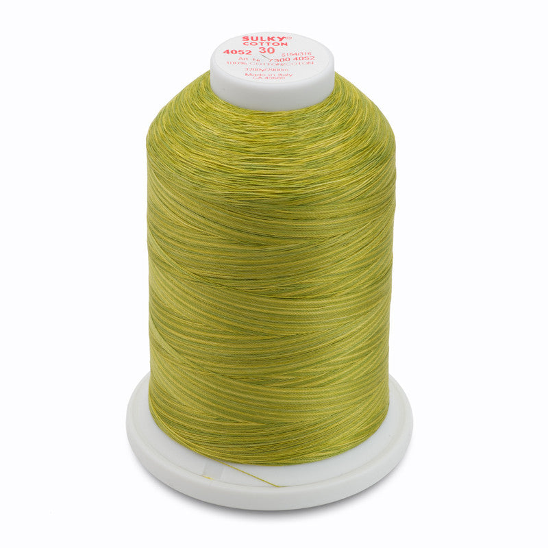 Sulky 30 Wt. Cotton Blendables Thread - Lime Batik - 3,200 yd. Jumbo Cone