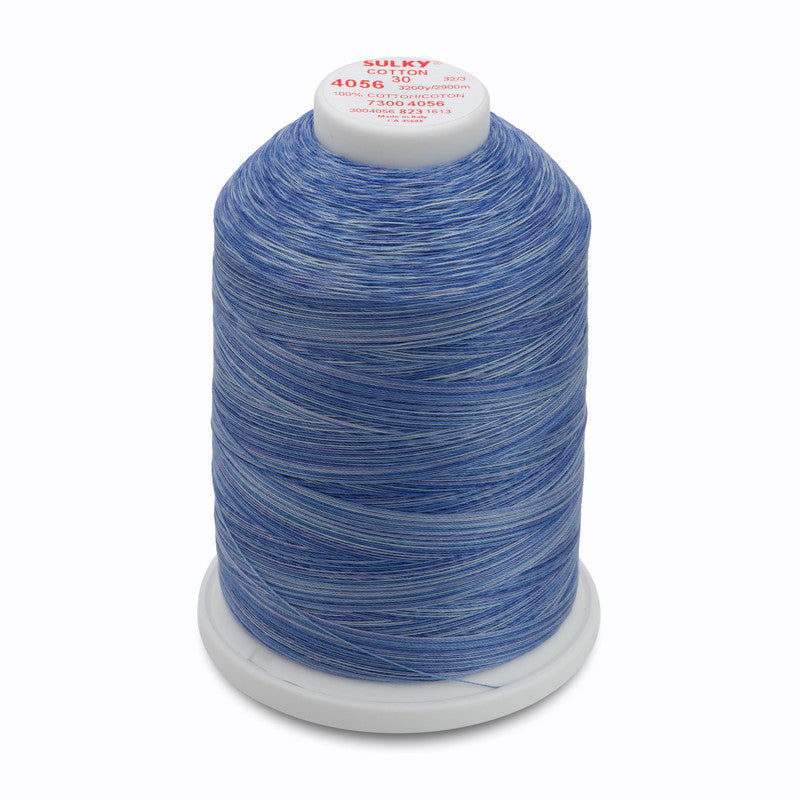 Sulky 30 Wt. Cotton Blendables Thread - Periwinkles - 3,200 yd. Jumbo Cone