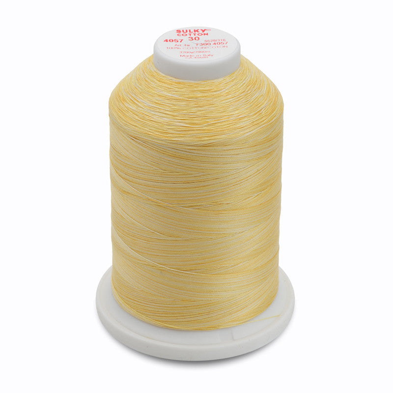 Sulky 30 Wt. Cotton Blendables Thread - Fresh Butter - 3,200 yd. Jumbo Cone