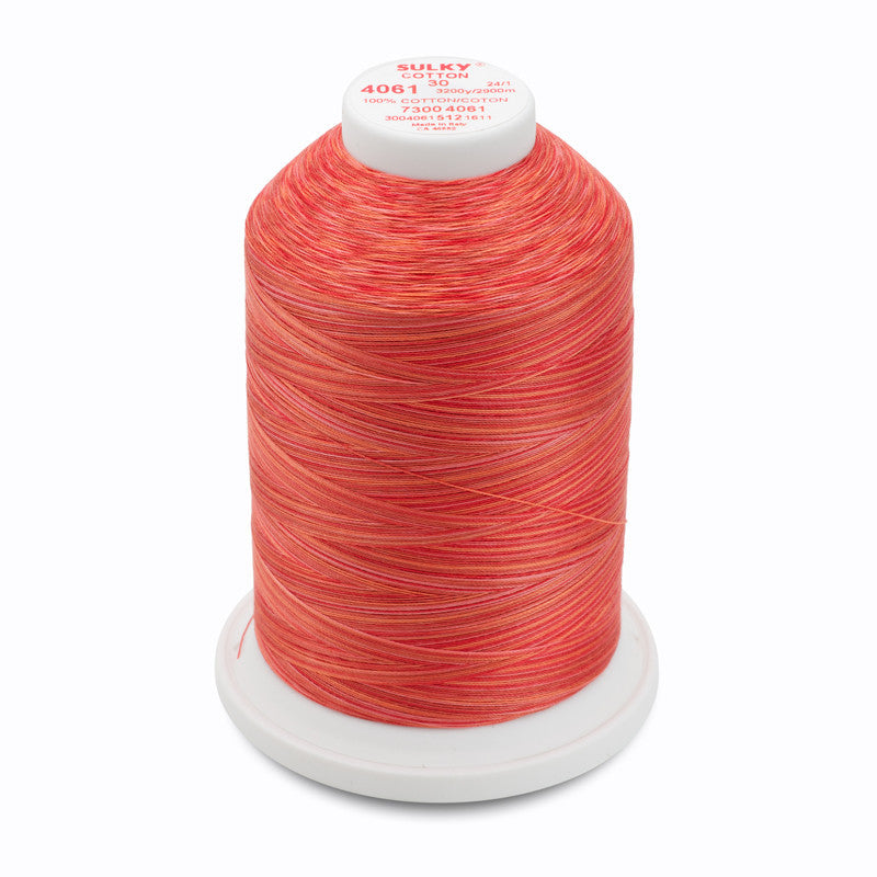 Sulky 30 Wt. Cotton Blendables Thread - Poppy - 3,200 yd. Jumbo Cone