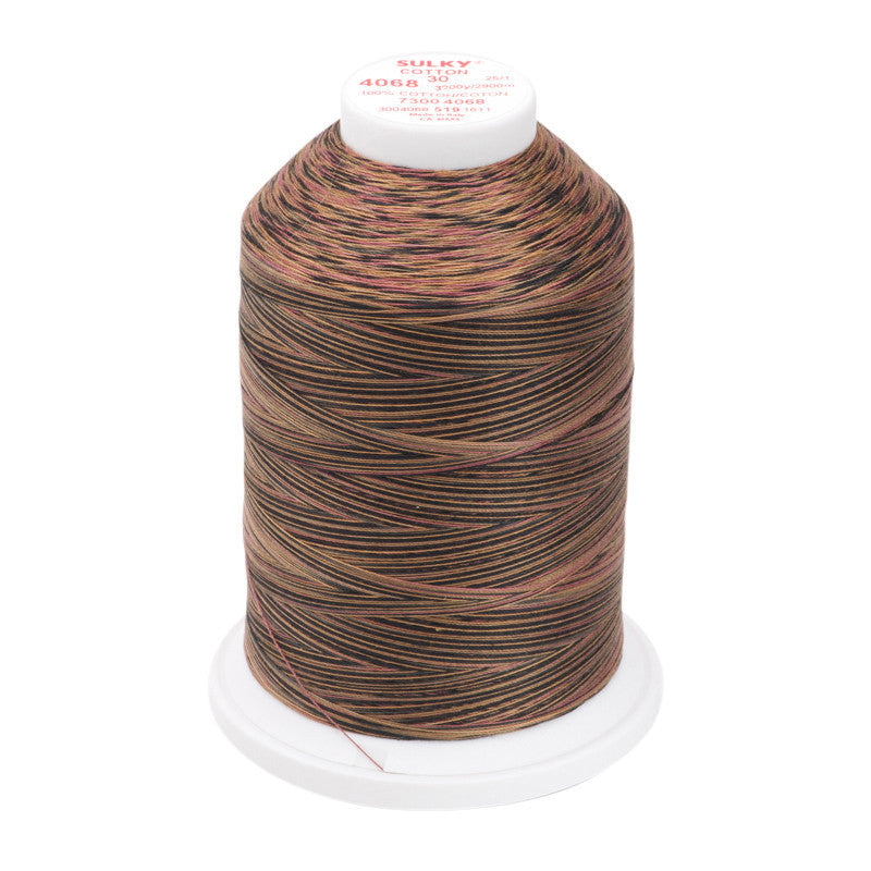 Sulky 30 Wt. Cotton Blendables Thread - Dk. Chocolate - 3,200 yd. Jumbo Cone