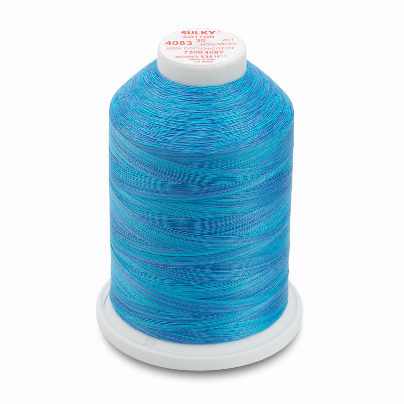 Sulky 30 Wt. Cotton Blendables Thread - Sapphire - 3,200 yd. Jumbo Cone