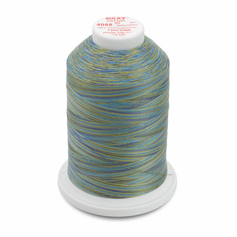 Sulky 30 Wt. Cotton Blendables Thread - Eucalyptus - 3,200 yd. Jumbo Cone