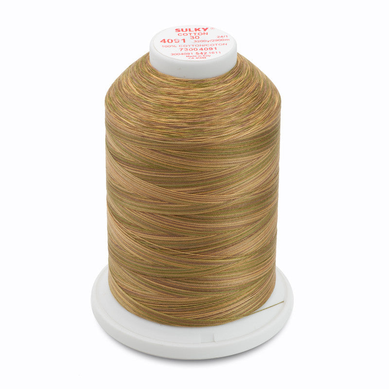 Sulky 30 Wt. Cotton Blendables Thread - Camouflage - 3,200 yd. Jumbo Cone