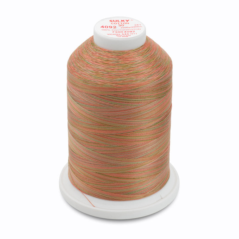 Sulky 30 Wt. Cotton Blendables Thread - Summer Fruit - 3,200 yd. Jumbo Cone