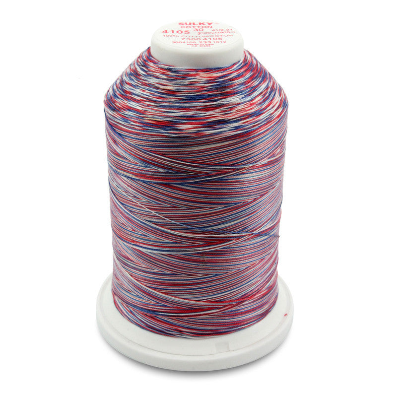 Sulky 30 Wt. Cotton Blendables Thread - America - 3,200 yd. Jumbo Cone