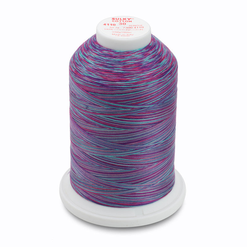 Sulky 30 Wt. Cotton Blendables Thread - Lt. Jewels - 3,200 yd. Jumbo Cone