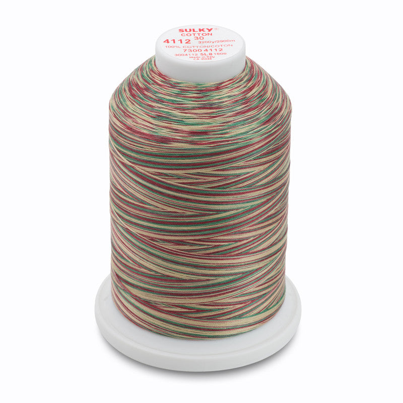 Sulky 30 Wt. Cotton Blendables Thread - Vintage Holiday - 3,200 yd. Jumbo Cone