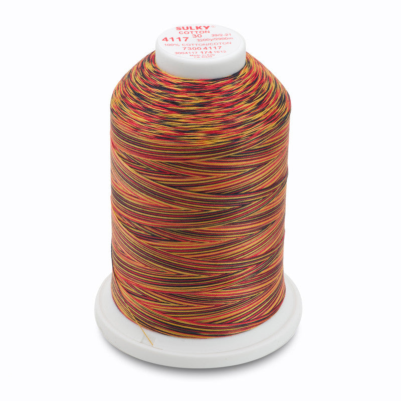 Sulky 30 Wt. Cotton Blendables Thread - Fall Holidays - 3,200 yd. Jumbo Cone