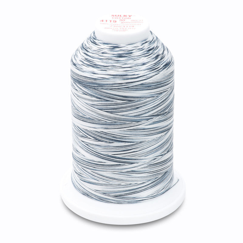 Sulky 30 Wt. Cotton Blendables Thread - Piano Keys - 3,200 yd. Jumbo Cone