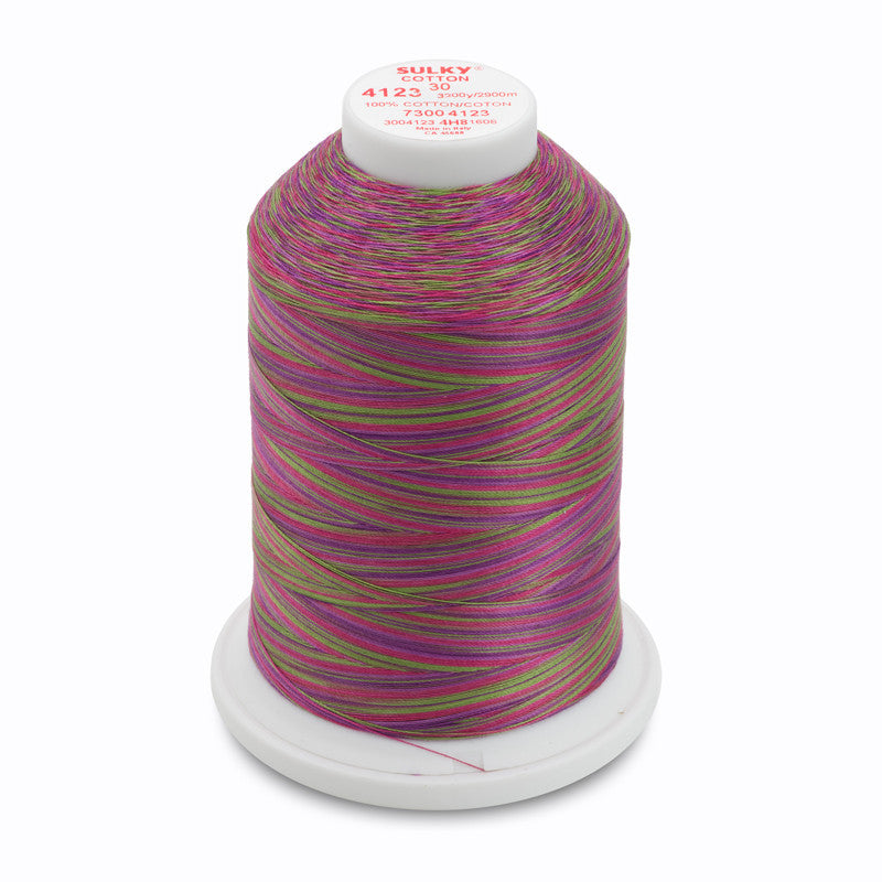 Sulky 30 Wt. Cotton Blendables Thread - Hot Batik- 3,200 yd. Jumbo Cone