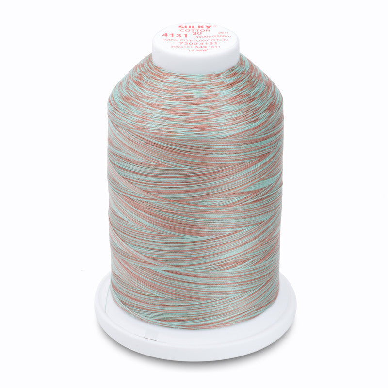 Sulky 30 Wt. Cotton Blendables Thread - Chocolate Mint - 3,200 yd. Jumbo Cone