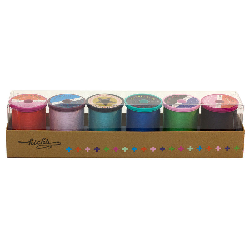 Cotton + Steel 50 Wt. Cotton Thread - 6 Pack - Kicks
