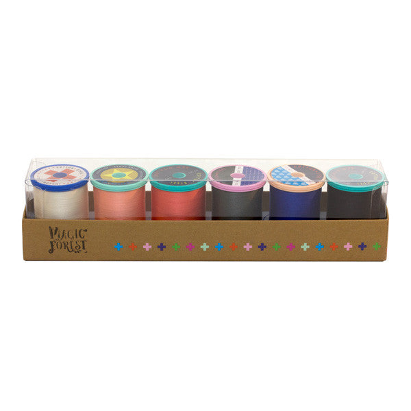 Cotton + Steel 50 Wt. Cotton Thread - 6 Pack - Magic Forest