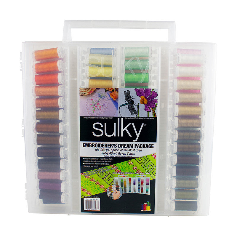 Original Slimline Thread Storage Box - 40 Wt. Rayon Embroiderer's Dream Collection