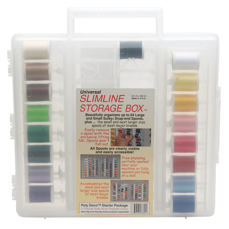 Universal Slimline Thread Storage Box - Poly Deco Thread Starter Pkg.