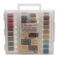 Universal Slimline Thread Storage Box - 12 Wt. Cotton Blendables Thread Pkg. - 2nd 42 Colors