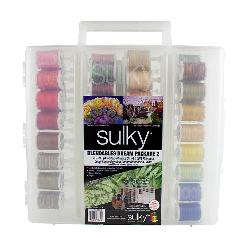 Sulky Universal Slimline Thread Storage Box - 30 Wt. Cotton Blendables ...