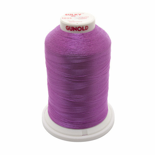 Sulky 40 Wt. Rayon Thread- Dk. Orchid - 5,500 yd. Jumbo Cone