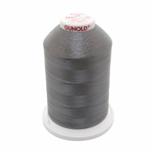 Sulky 40 Wt. Rayon Thread- Med. Dk. Gray - 5,500 yd. Jumbo Cone