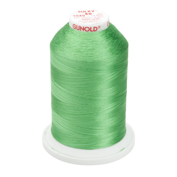 Sulky 40 Wt. Rayon Thread- Grass Green - 5,500 yd. Jumbo Cone