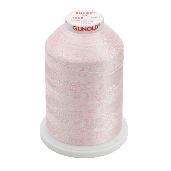 Sulky 40 Wt. Rayon Thread- Pink Tint - 5,500 yd. Jumbo Cone