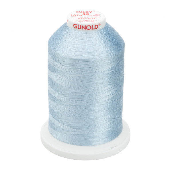 Sulky 40 Wt. Rayon Thread- Pale Powder Blue - 5,500 yd. Jumbo Cone