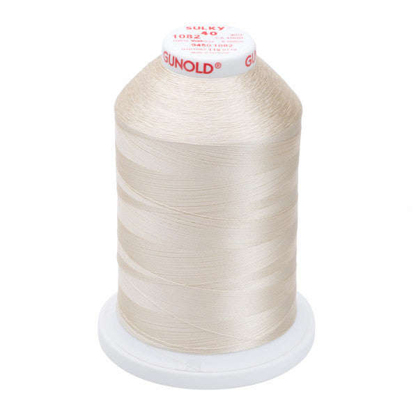 Sulky 40 Wt. Rayon Thread- Ecru - 5,500 yd. Jumbo Cone