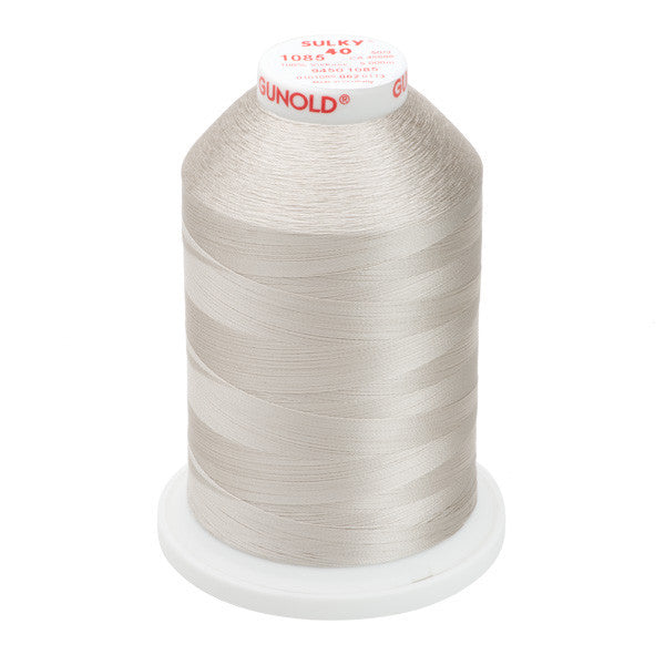Sulky 40 Wt. Rayon Thread- Silver - 5,500 yd. Jumbo Cone