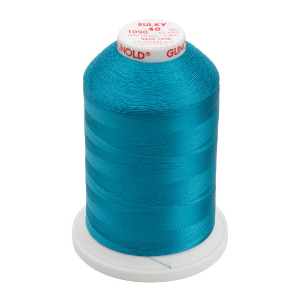 Sulky 40 Wt. Rayon Thread- Deep Peacock - 5,500 yd. Jumbo Cone