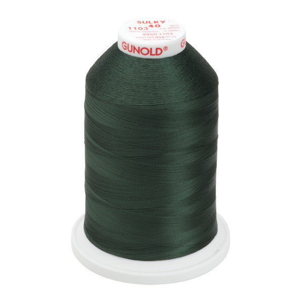 Sulky 40 Wt. Rayon Thread- Dk. Khaki - 5,500 yd. Jumbo Cone