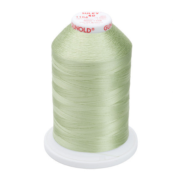 Sulky 40 Wt. Rayon Thread- Pastel Yellow Green - 5,500 yd. Jumbo Cone
