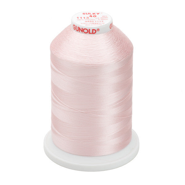 Sulky 40 Wt. Rayon Thread- Pastel Mauve - 5,500 yd. Jumbo Cone