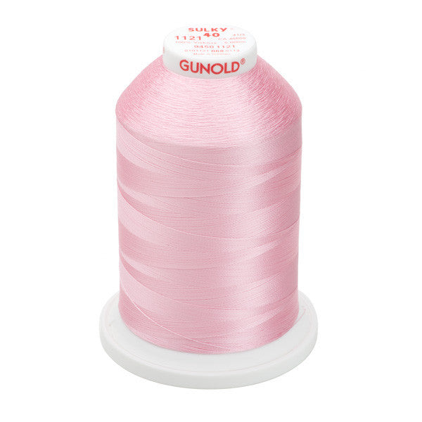 Sulky 40 Wt. Rayon Thread- Pink - 5,500 yd. Jumbo Cone