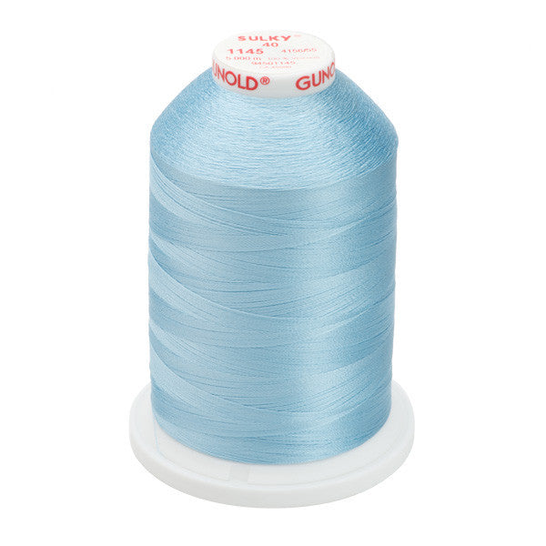 Sulky 40 Wt. Rayon Thread- Powder Blue - 5,500 yd. Jumbo Cone