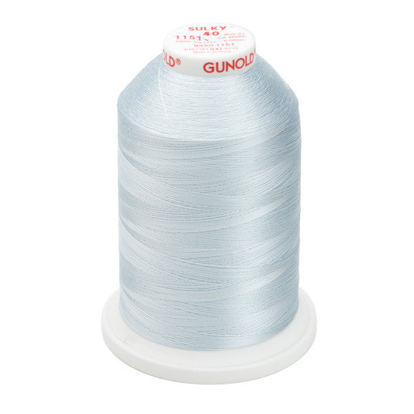 Sulky 40 Wt. Rayon Thread- Powder Blue Tint - 5,500 yd. Jumbo Cone