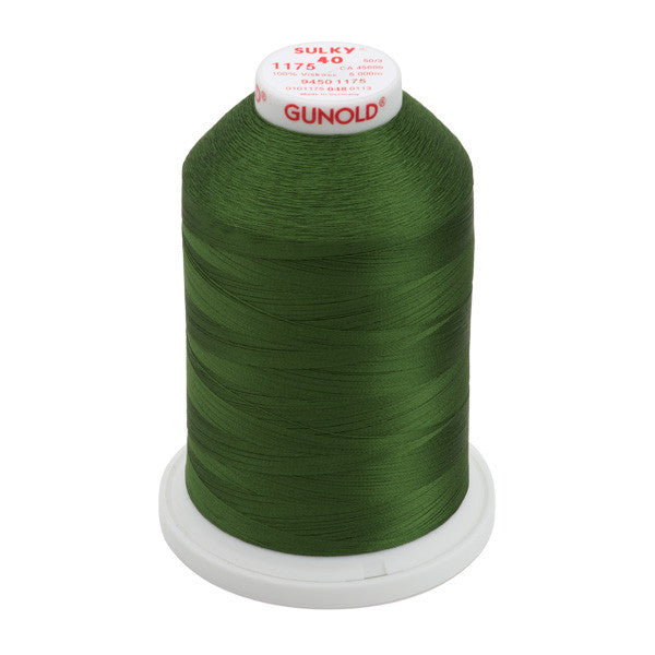 Sulky 40 Wt. Rayon Thread- Dk. Avocado - 5,500 yd. Jumbo Cone