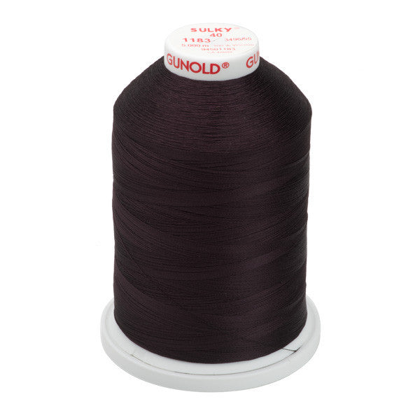 Sulky 40 Wt. Rayon Thread- Black Cherry- 5,500 yd. Jumbo Cone