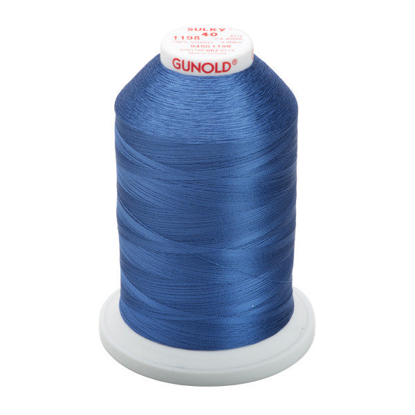 Sulky 40 Wt. Rayon Thread- Dusty Navy - 5,500 yd. Jumbo Cone