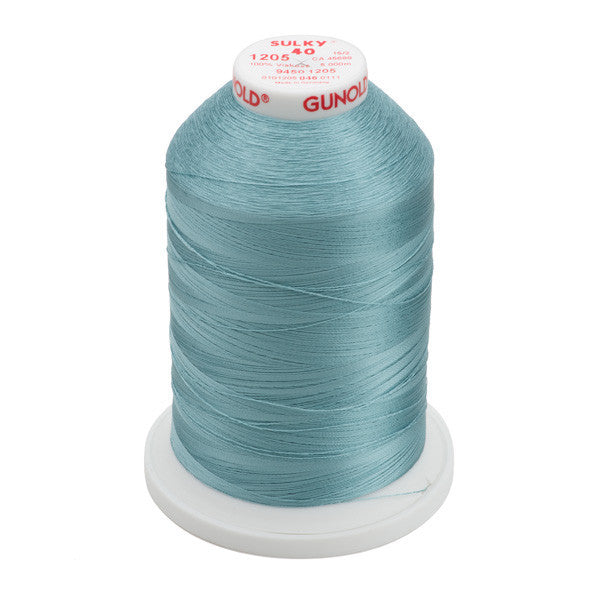 Sulky 40 Wt. Rayon Thread- Med. Jade - 5,500 yd. Jumbo Cone