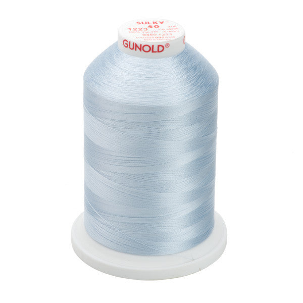 Sulky 40 Wt. Rayon Thread- Baby Blue Tint - 5,500 yd. Jumbo Cone