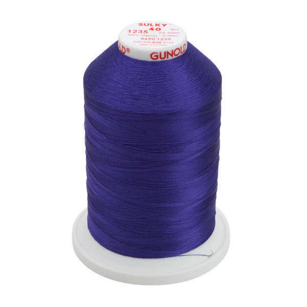 Sulky 40 Wt. Rayon Thread- Deep Purple - 5,500 yd. Jumbo Cone
