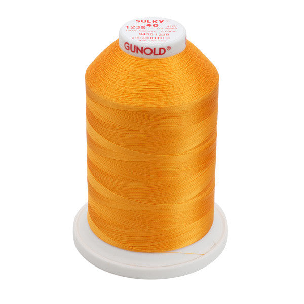 Sulky 40 Wt. Rayon Thread- Orange Sunrise - 5,500 yd. Jumbo Cone