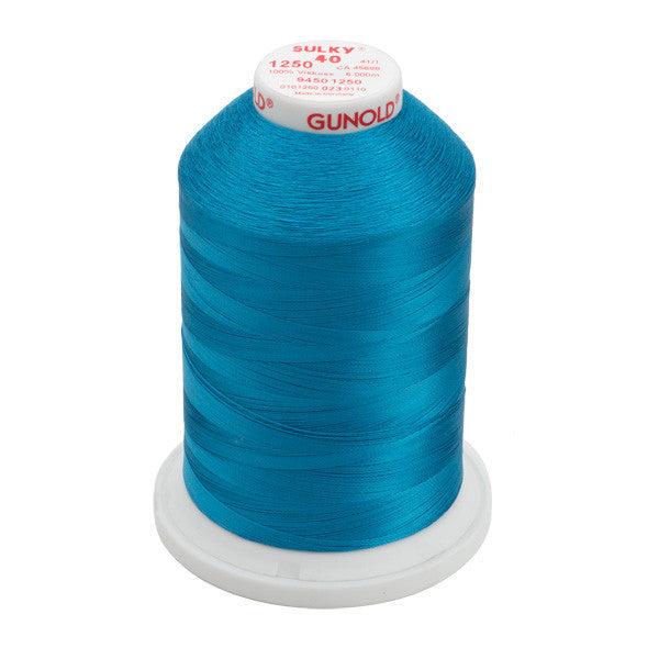 Sulky 40 Wt. Rayon Thread- Duck Wing Blue - 5,500 yd. Jumbo Cone