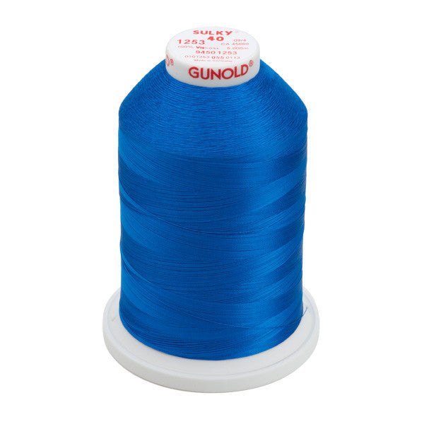Sulky 40 Wt. Rayon Thread- Dk. Sapphire- 5,500 yd. Jumbo Cone