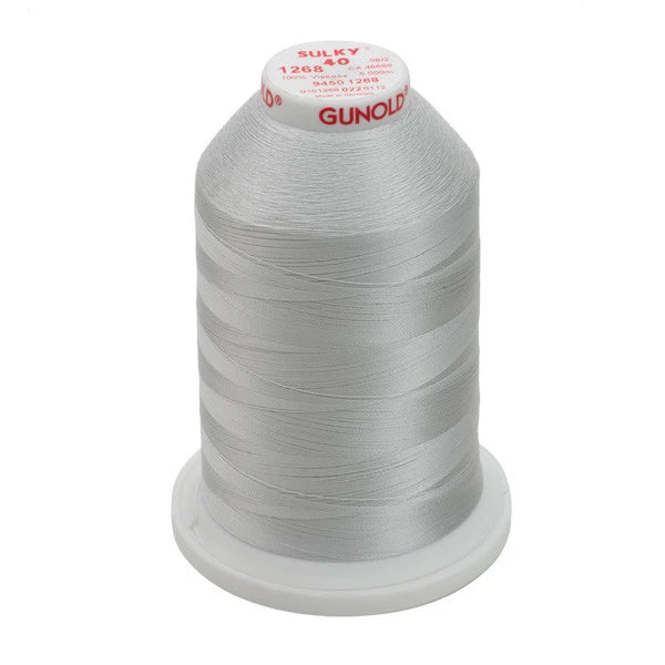 Sulky 40 Wt. Rayon Thread- Lt. Gray Khaki - 5,500 yd. Jumbo Cone